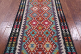 Reversible Kilim Flat Weave Wool On Wool Rug - 3' 4" X 6' 4" - Golden Nile