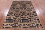 William Morris Rose Garden Hand Knotted Wool Area Rug - 6' 1" X 9' 0" - Golden Nile
