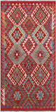 Reversible Kilim Flat Weave Wool On Wool Runner Rug - 3' 3" X 6' 5" - Golden Nile