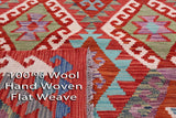 Reversible Kilim Flat Weave Wool On Wool Runner Rug - 3' 3" X 6' 5" - Golden Nile