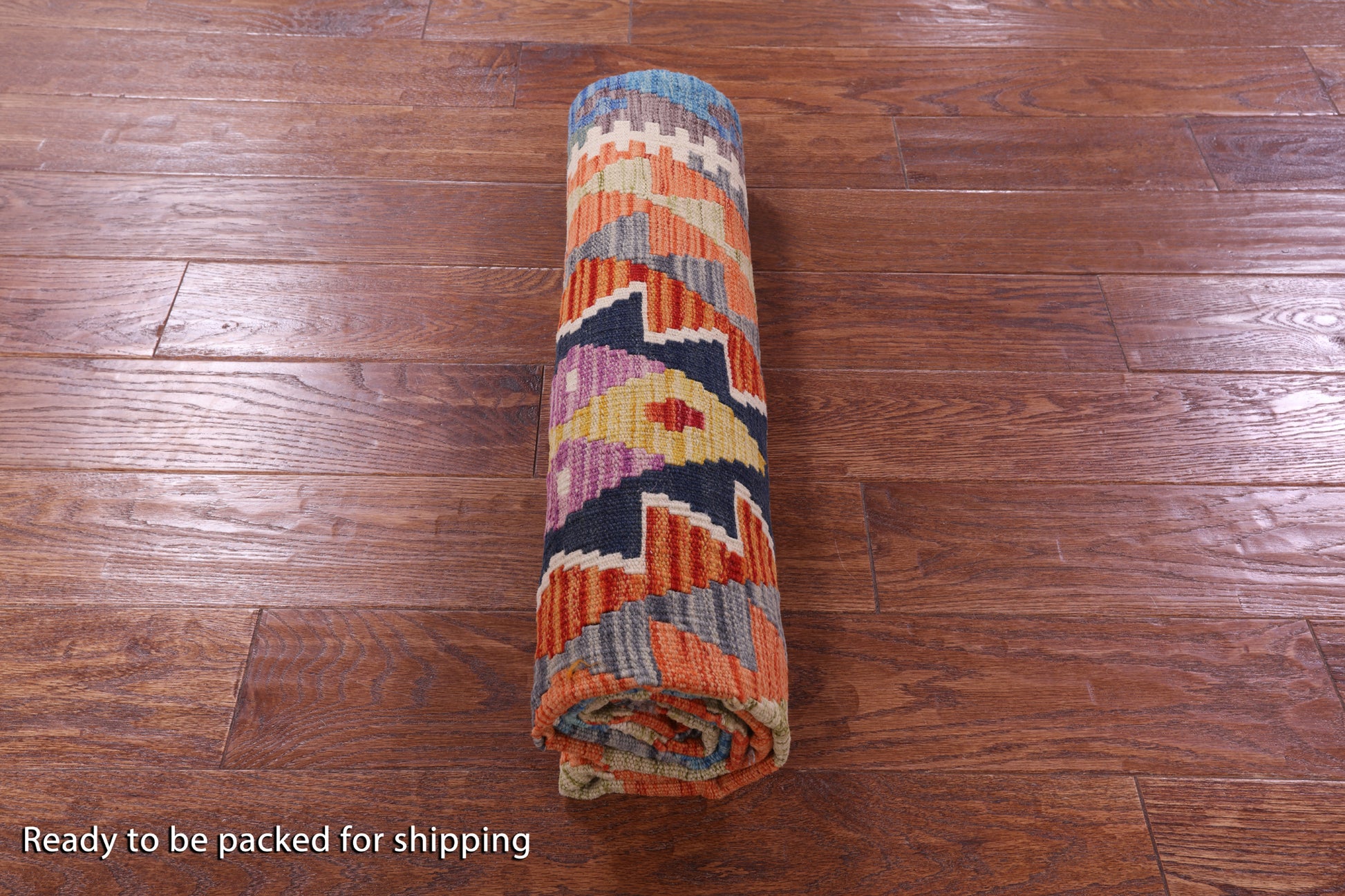 Reversible Kilim Flat Weave Wool On Wool Rug - 4' 4" X 6' 4" - Golden Nile