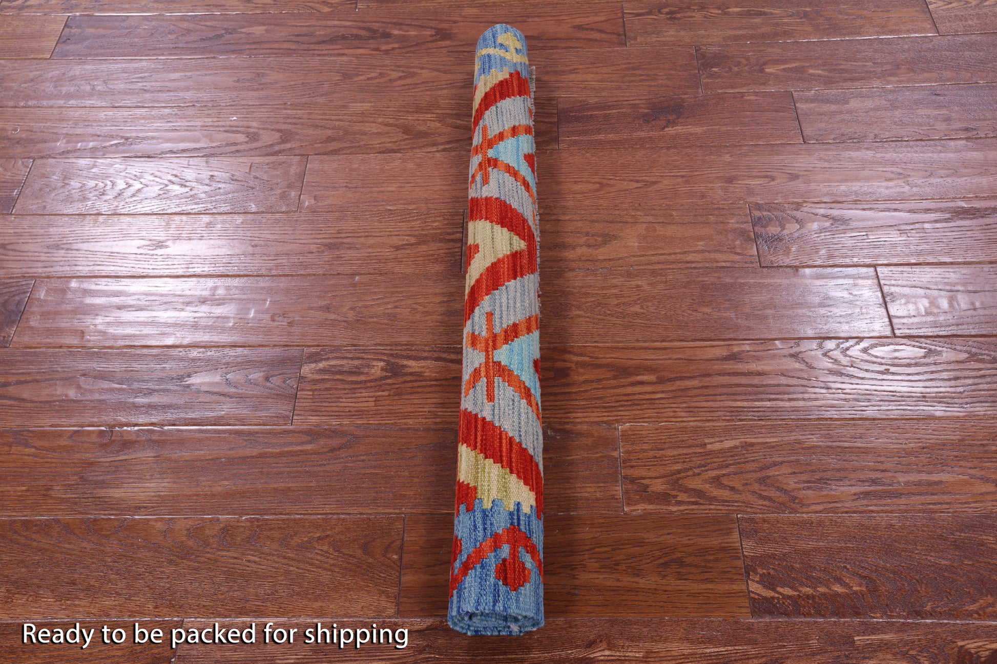 Reversible Kilim Flat Weave Wool On Wool Rug - 3' 3" X 4' 8" - Golden Nile