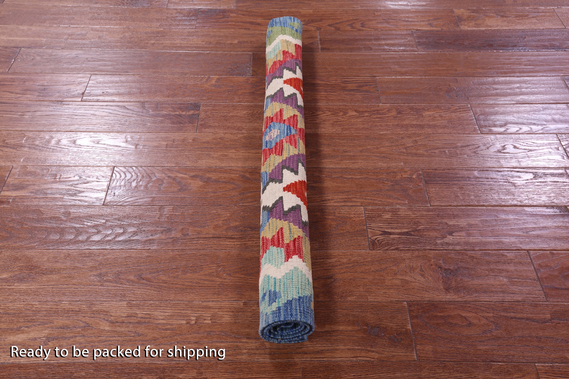 Reversible Kilim Flat Weave Wool On Wool Rug - 3' 5" X 5' 0" - Golden Nile
