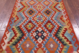 Reversible Kilim Flat Weave Wool On Wool Rug - 3' 7" X 5' 2" - Golden Nile