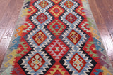 Reversible Kilim Flat Weave Wool On Wool Rug - 3' 5" X 5' 1" - Golden Nile