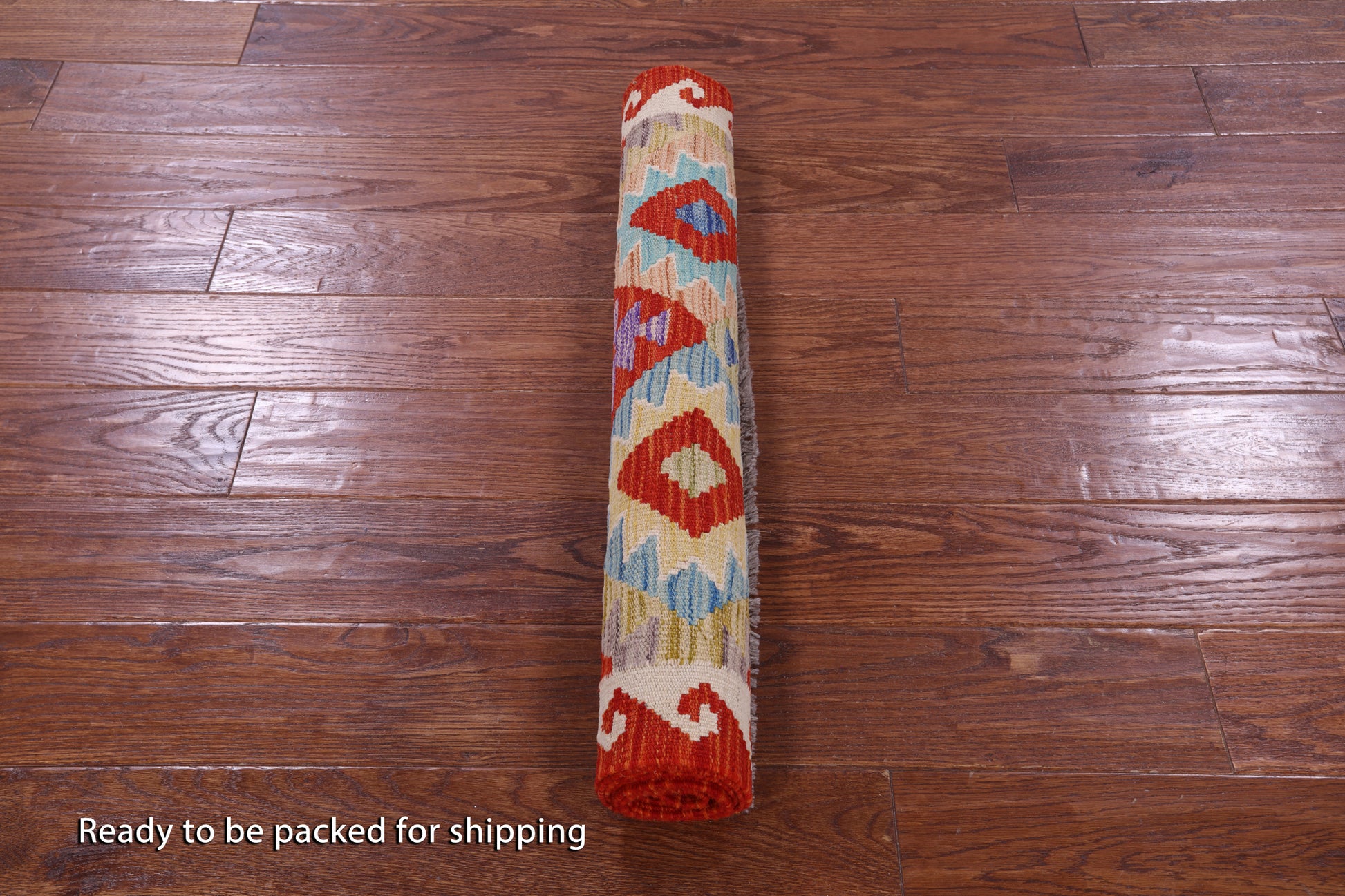 Reversible Kilim Flat Weave Wool On Wool Runner Rug - 2' 7" X 6' 7" - Golden Nile