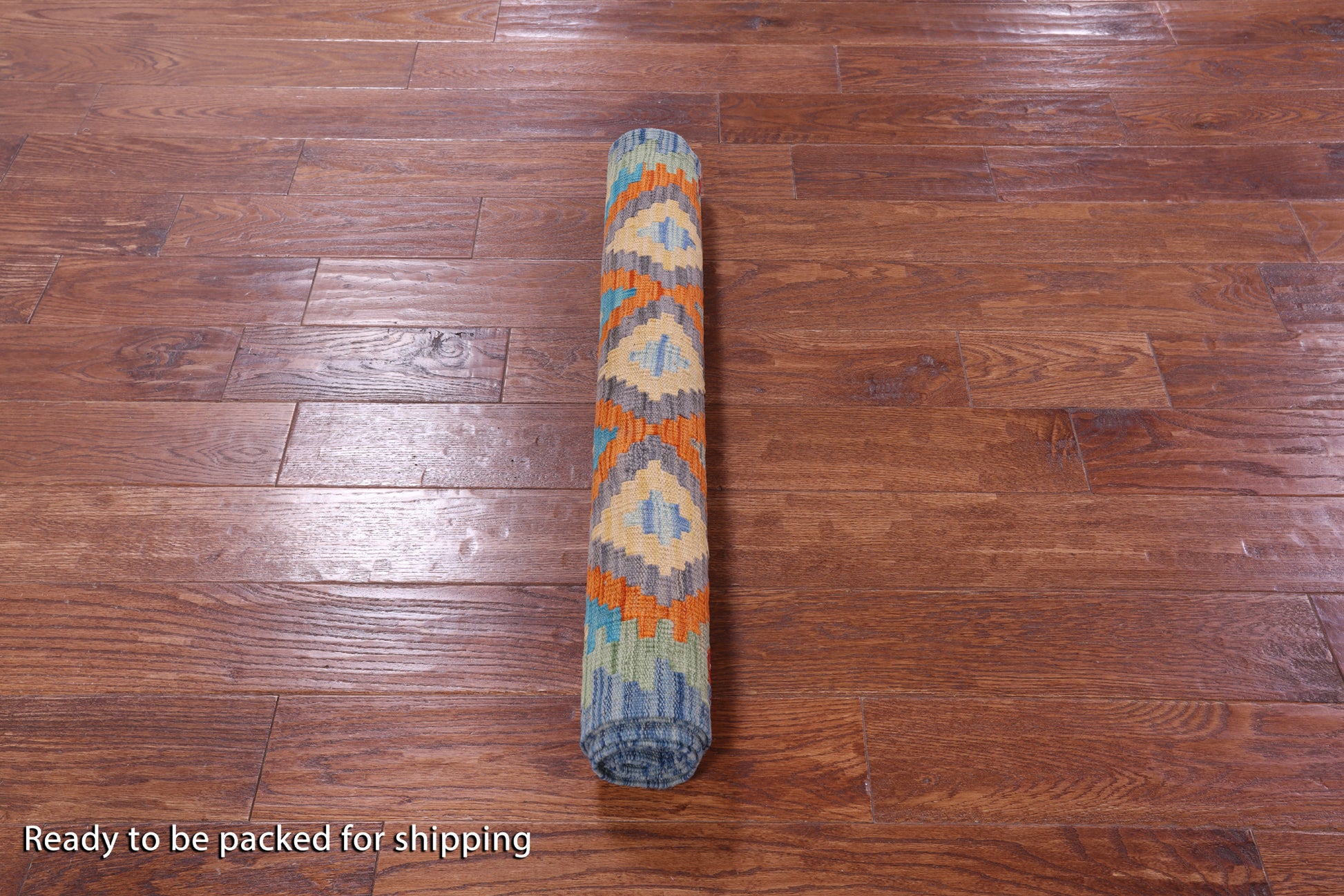 Reversible Kilim Flat Weave Wool On Wool Runner Rug - 2' 9" X 6' 9" - Golden Nile