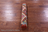 Reversible Kilim Flat Weave Wool On Wool Rug - 2' 7" X 6' 2" - Golden Nile