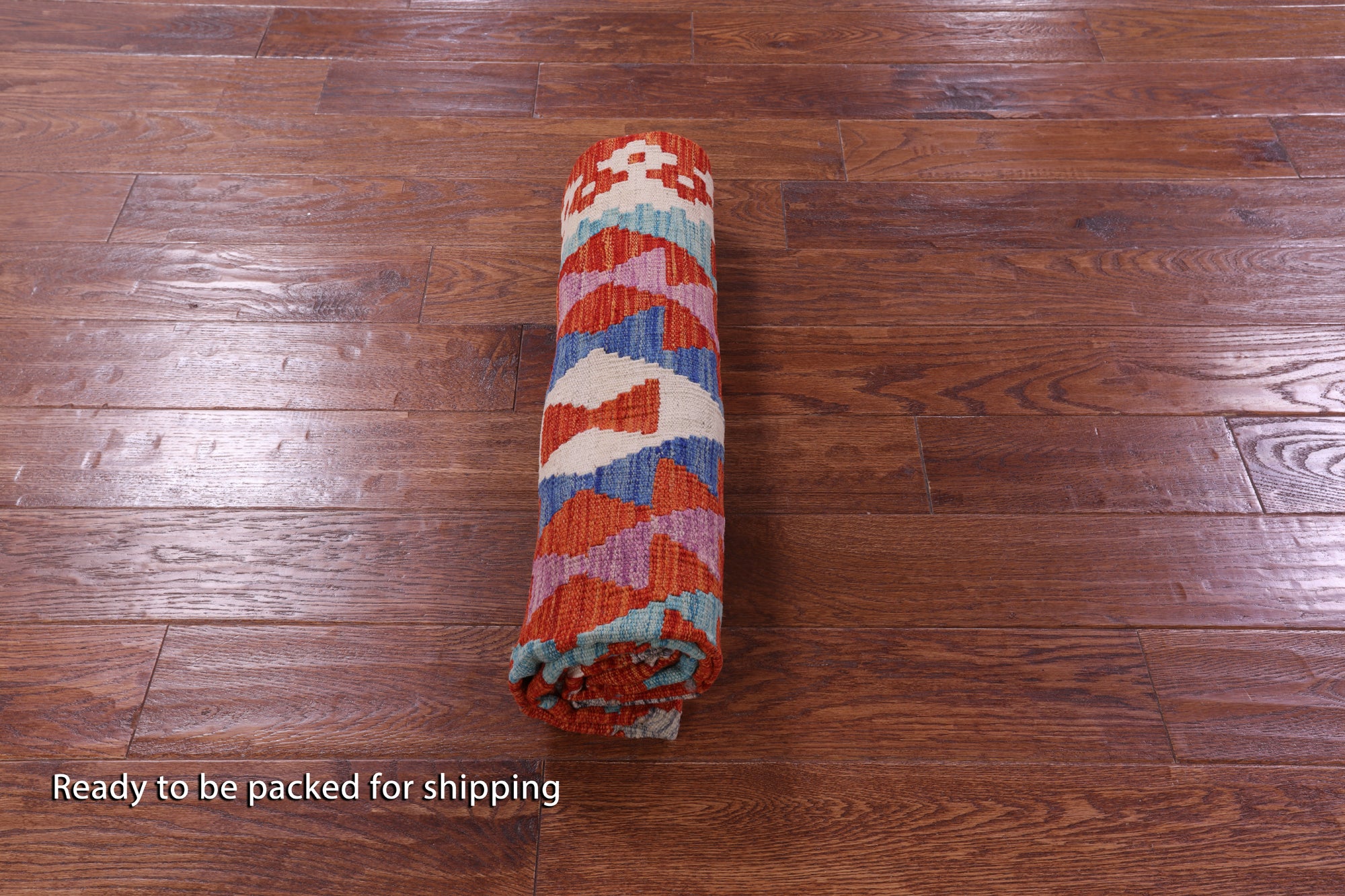 Reversible Kilim Flat Weave Wool On Wool Rug - 4' 5" X 6' 2" - Golden Nile