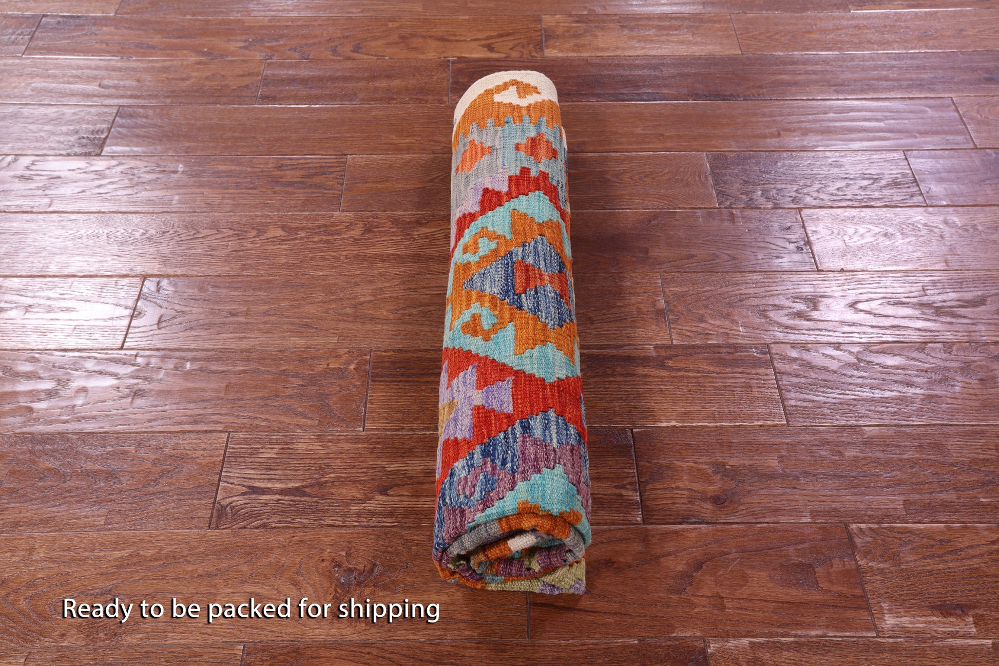 Reversible Kilim Flat Weave Wool On Wool Rug - 4' 10" X 6' 1" - Golden Nile