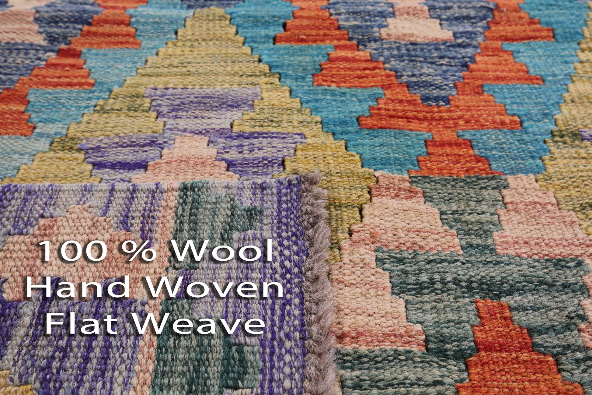 Reversible Kilim Flat Weave Wool On Wool Runner Rug - 2' 9" X 9' 6" - Golden Nile