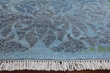 Blue Overdyed Full Pile Handmade Wool Runner Rug - 2' 7" X 6' 4" - Golden Nile