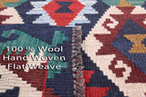 Reversible Kilim Flat Weave Wool On Wool Runner Rug - 2' 11" X 10' 0" - Golden Nile