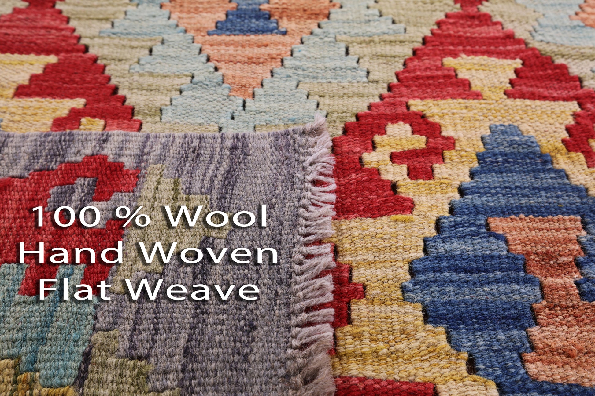 Reversible Kilim Flat Weave Wool On Wool Runner Rug - 2' 8" X 9' 6" - Golden Nile
