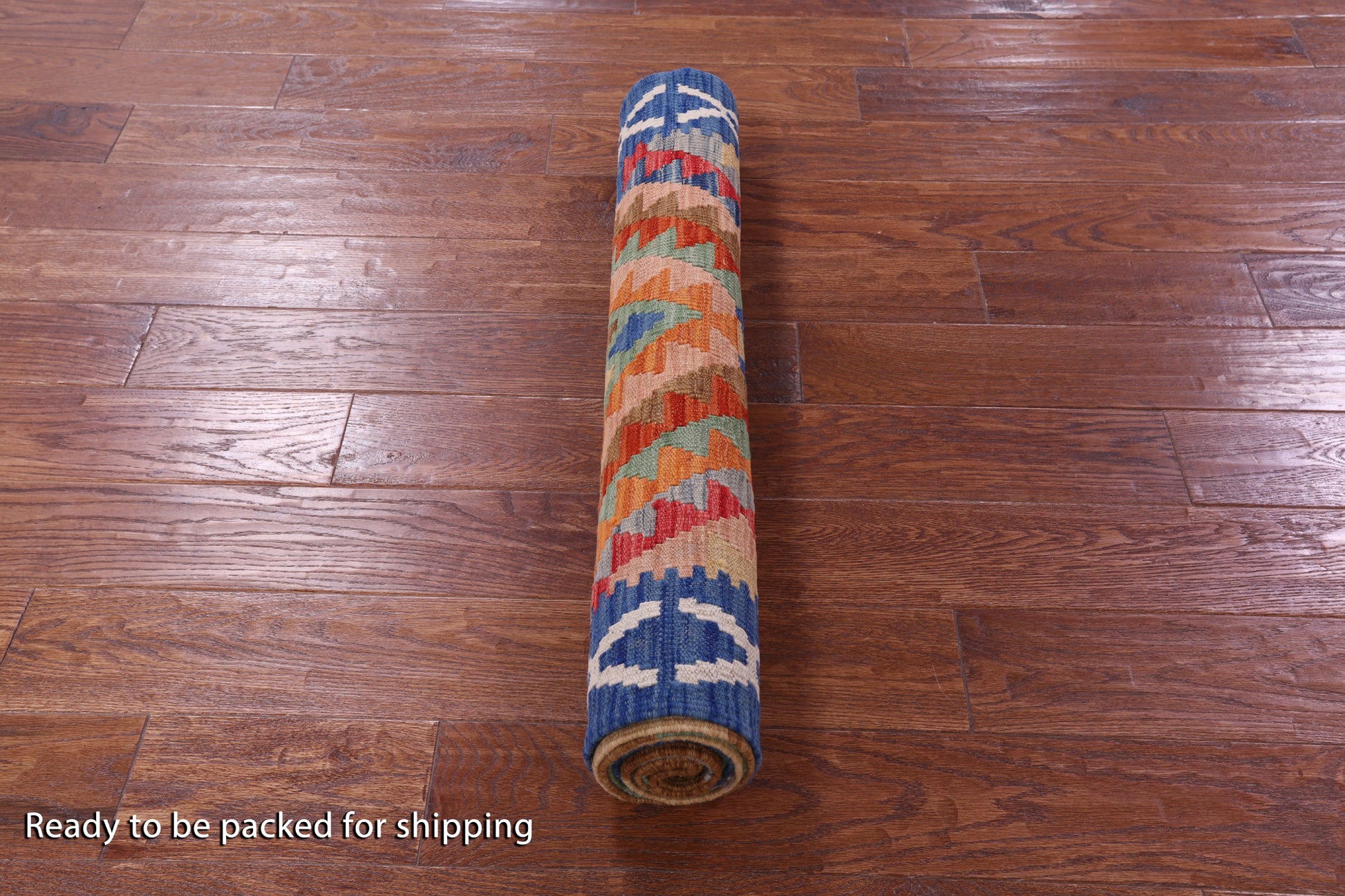 Reversible Kilim Flat Weave Wool On Wool Runner Rug - 2' 10" X 10' 2" - Golden Nile