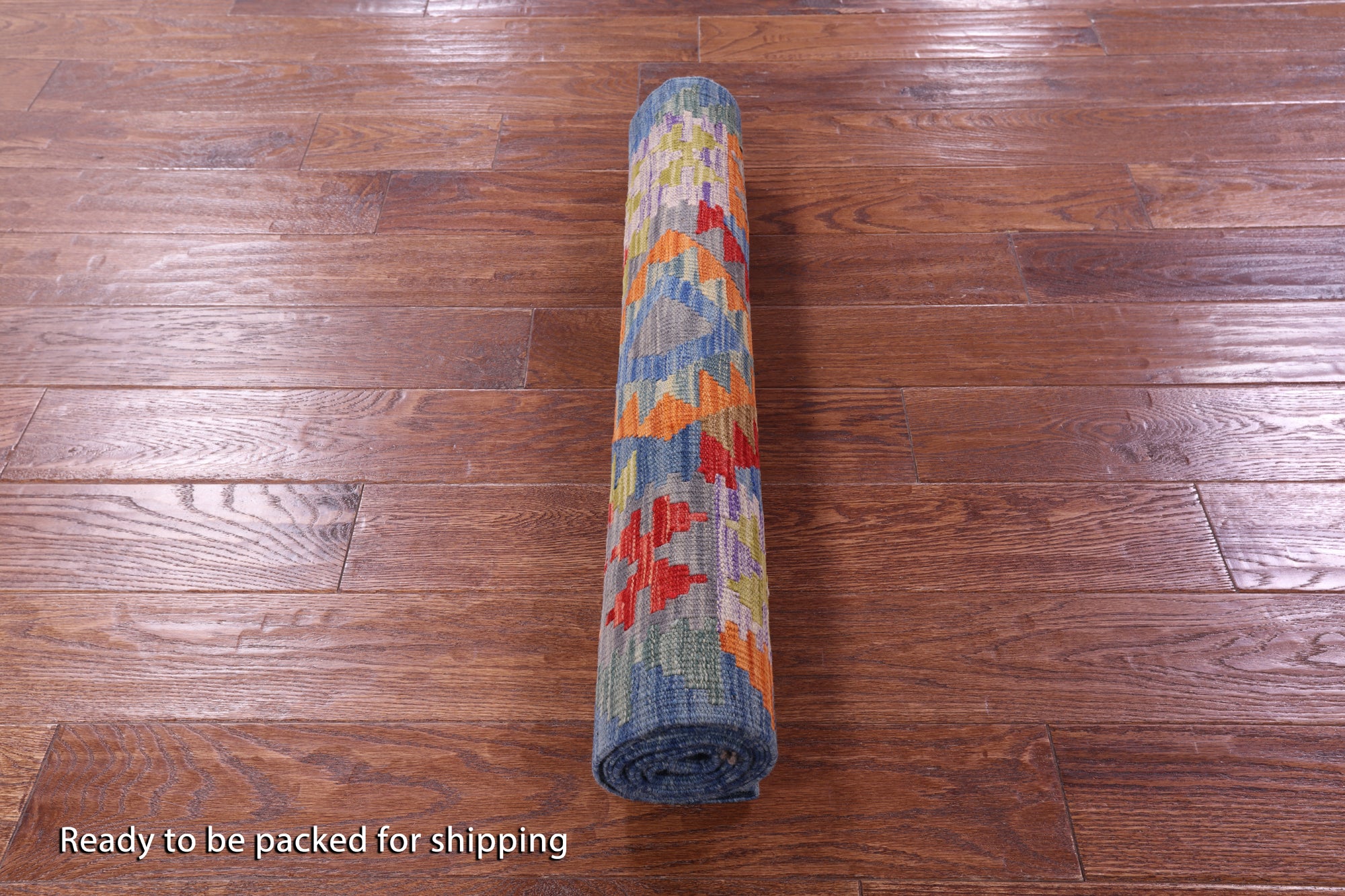 Reversible Kilim Flat Weave Wool On Wool Runner Rug - 2' 8" X 9' 8" - Golden Nile