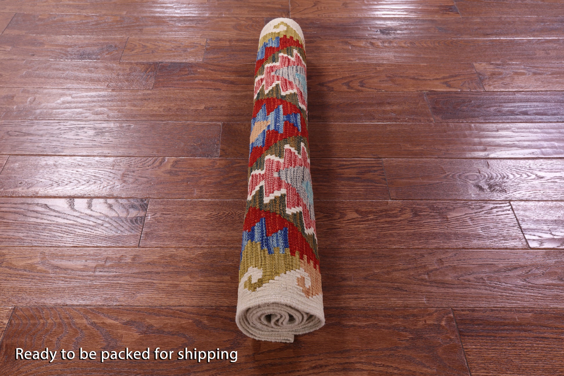 Reversible Kilim Flat Weave Wool On Wool Runner Rug - 2' 9" X 9' 6" - Golden Nile