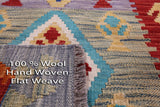 Reversible Kilim Flat Weave Wool On Wool Runner Rug - 2' 9" X 10' 0" - Golden Nile