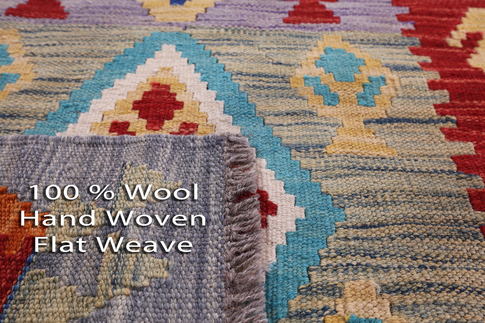 Reversible Kilim Flat Weave Wool On Wool Runner Rug - 2' 9" X 10' 0" - Golden Nile