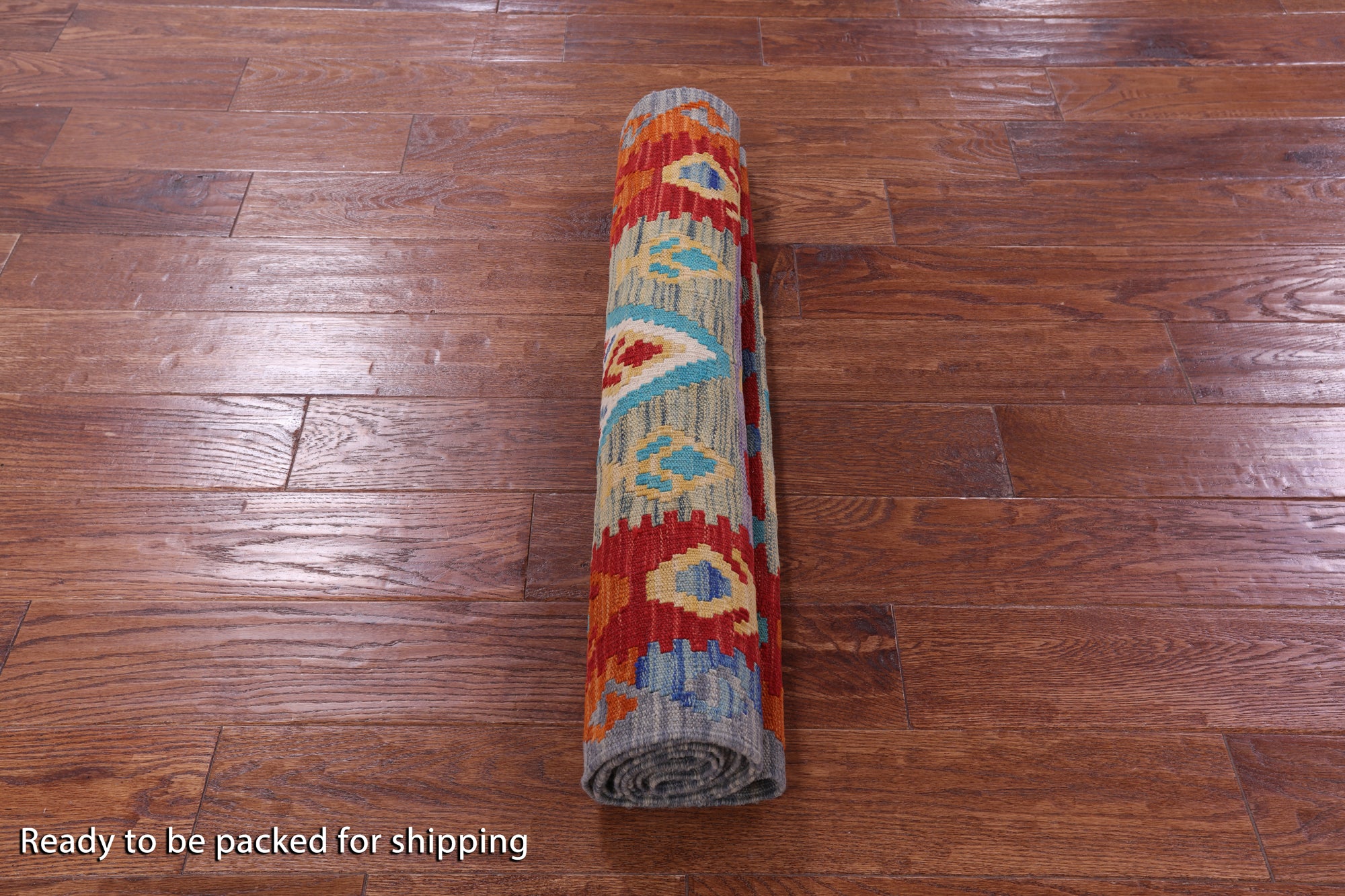 Reversible Kilim Flat Weave Wool On Wool Runner Rug - 2' 9" X 10' 0" - Golden Nile