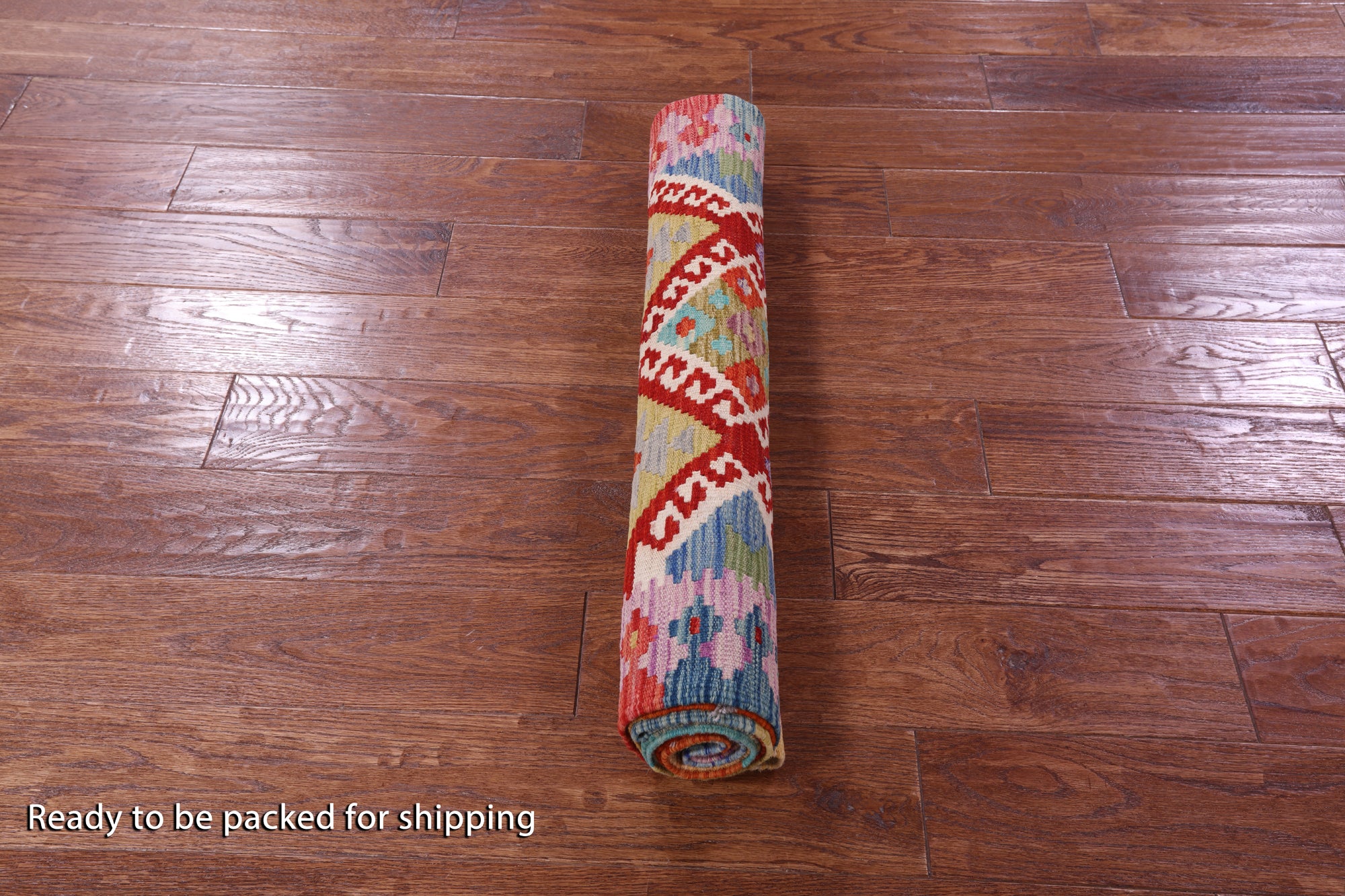 Reversible Kilim Flat Weave Wool On Wool Runner Rug - 2' 7" X 9' 5" - Golden Nile