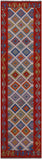 Reversible Kilim Flat Weave Wool On Wool Runner Rug - 2' 7" X 9' 7" - Golden Nile