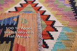 Reversible Kilim Flat Weave Wool On Wool Runner Rug - 2' 8" X 9' 5" - Golden Nile