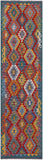 Reversible Kilim Flat Weave Wool On Wool Runner Rug - 2' 7" X 9' 9" - Golden Nile