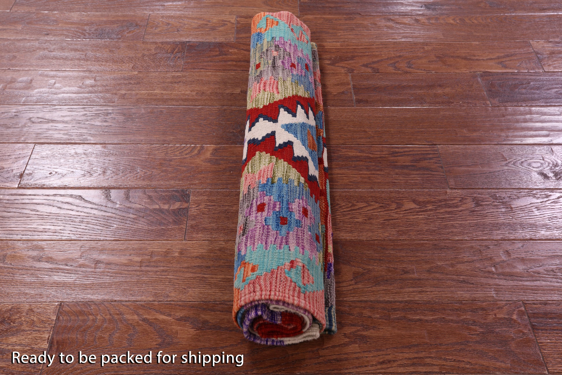 Reversible Kilim Flat Weave Wool On Wool Runner Rug - 2' 7" X 9' 5" - Golden Nile
