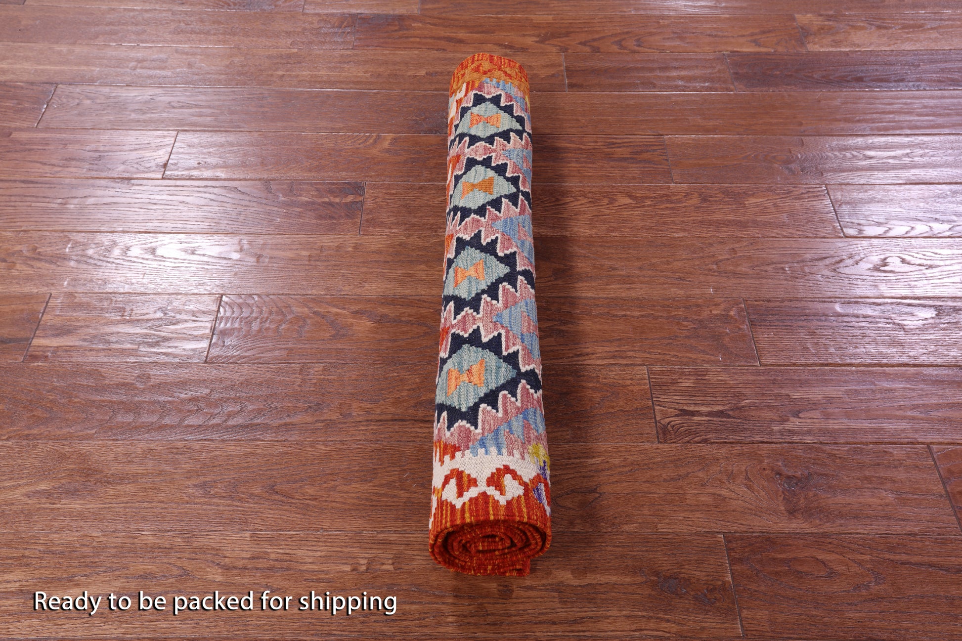 Reversible Kilim Flat Weave Wool On Wool Runner Rug - 2' 10" X 9' 9" - Golden Nile