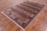 William Morris Handmade Wool Area Rug - 5' 9" X 8' 9" - Golden Nile