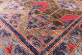 William Morris Handmade Wool Area Rug - 5' 9" X 8' 9" - Golden Nile
