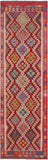 Reversible Kilim Flat Weave Wool On Wool Runner Rug - 2' 11" X 9' 6" - Golden Nile