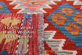 Reversible Kilim Flat Weave Wool On Wool Runner Rug - 2' 11" X 9' 6" - Golden Nile