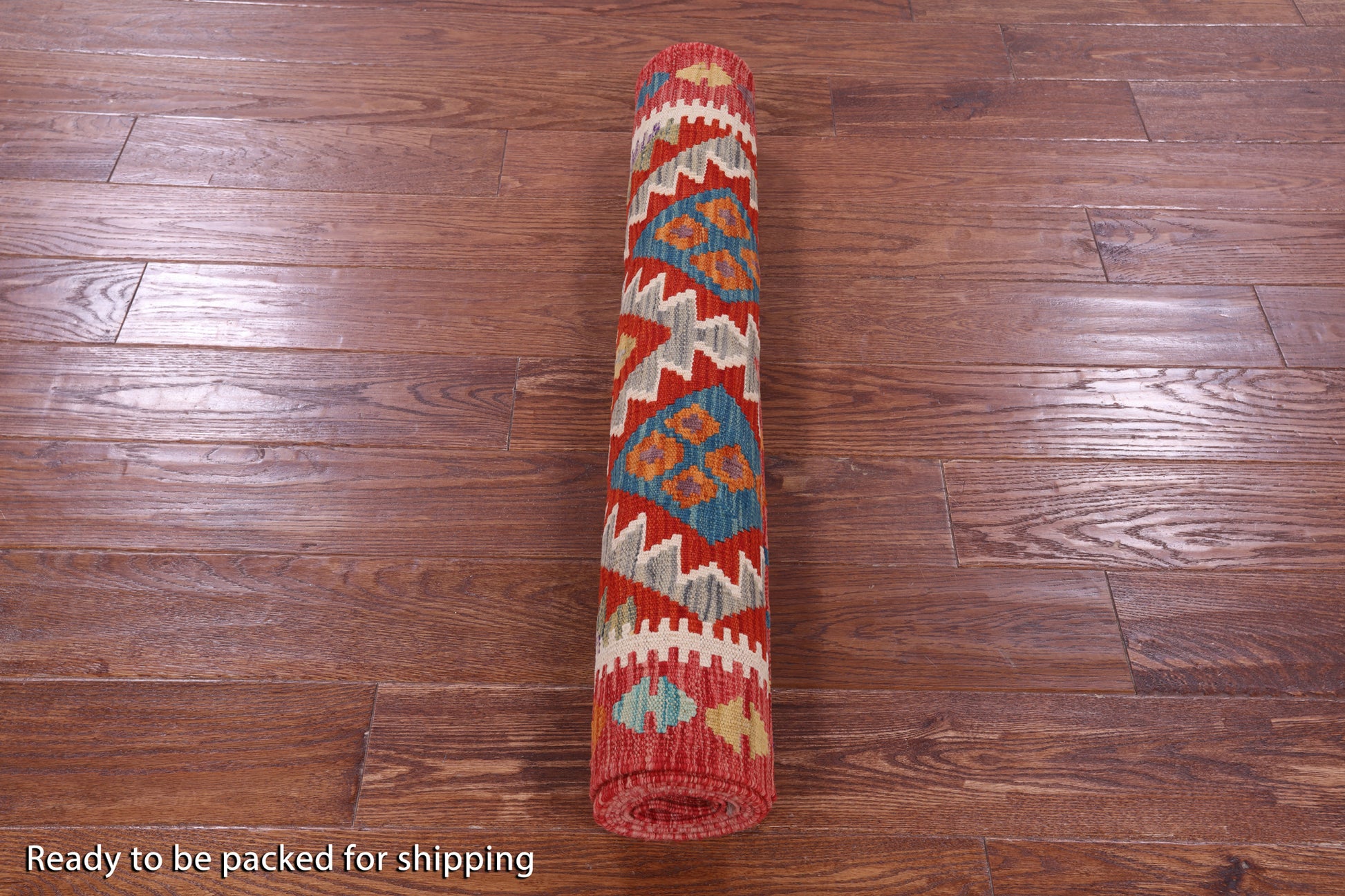 Reversible Kilim Flat Weave Wool On Wool Runner Rug - 2' 11" X 9' 6" - Golden Nile