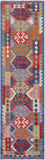 Reversible Kilim Flat Weave Wool On Wool Runner Rug - 2' 7" X 9' 6" - Golden Nile