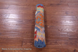 Reversible Kilim Flat Weave Wool On Wool Runner Rug - 2' 7" X 9' 6" - Golden Nile
