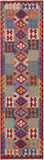 Reversible Kilim Flat Weave Wool On Wool Runner Rug - 2' 7" X 9' 8" - Golden Nile