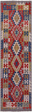 Reversible Kilim Flat Weave Wool On Wool Runner Rug - 2' 9" X 9' 8" - Golden Nile