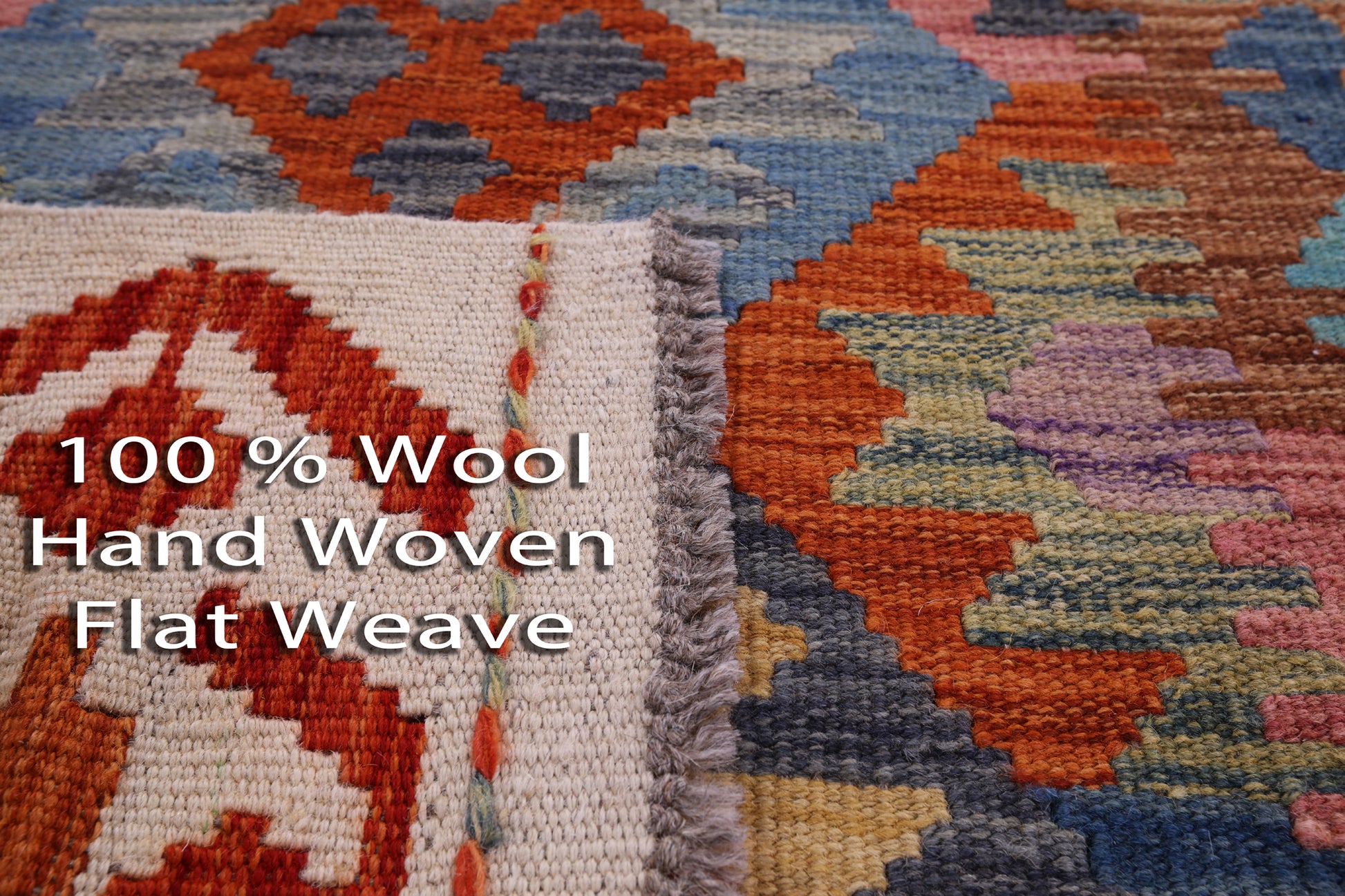 Reversible Kilim Flat Weave Wool On Wool Runner Rug - 2' 10" X 9' 8" - Golden Nile
