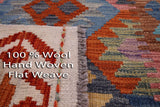 Reversible Kilim Flat Weave Wool On Wool Runner Rug - 2' 10" X 9' 8" - Golden Nile