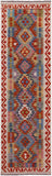 Reversible Kilim Flat Weave Wool On Wool Runner Rug - 2' 10" X 9' 8" - Golden Nile