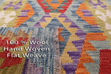 Reversible Kilim Flat Weave Wool On Wool Runner Rug - 2' 9" X 9' 7" - Golden Nile