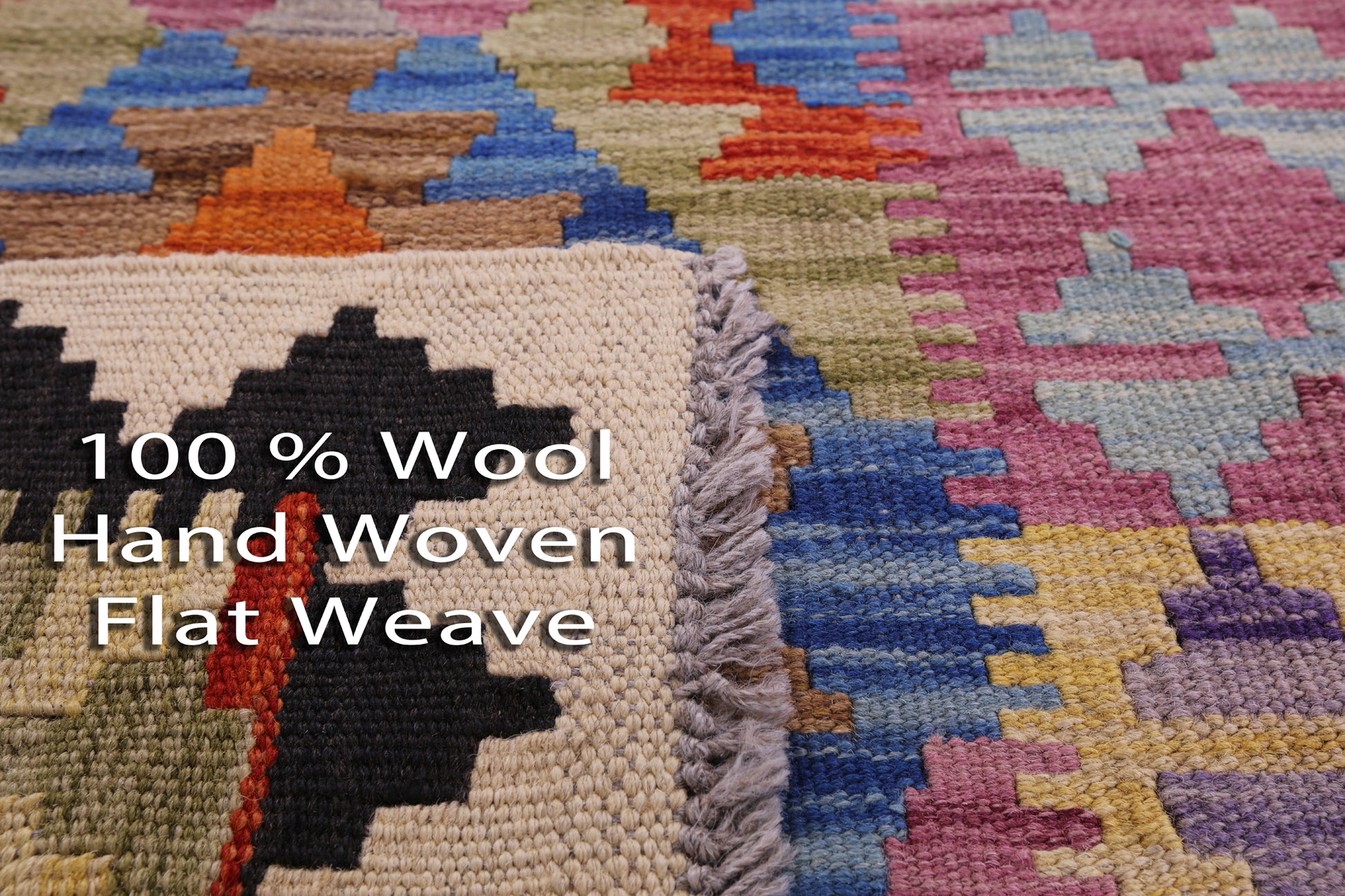 Reversible Kilim Flat Weave Wool On Wool Runner Rug - 2' 7" X 9' 4" - Golden Nile