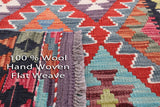 Reversible Kilim Flat Weave Wool On Wool Runner Rug - 2' 7" X 9' 7" - Golden Nile