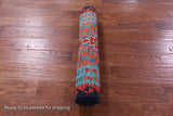 Reversible Kilim Flat Weave Wool On Wool Runner Rug - 2' 7" X 9' 10" - Golden Nile