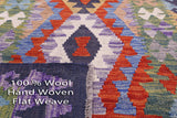 Reversible Kilim Flat Weave Wool On Wool Runner Rug - 2' 10" X 9' 5" - Golden Nile