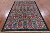 William Morris Hand Knotted Wool Area Rug - 6' 0" X 8' 10" - Golden Nile