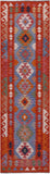 Reversible Kilim Flat Weave Wool On Wool Rug - 2' 8" X 9' 2" - Golden Nile