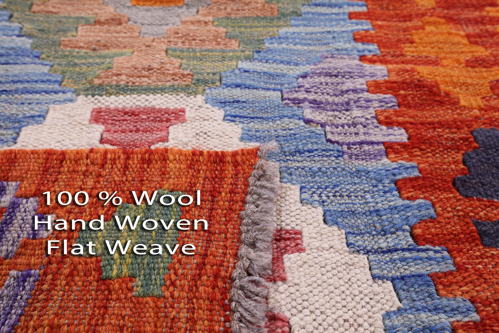Reversible Kilim Flat Weave Wool On Wool Rug - 2' 8" X 9' 2" - Golden Nile